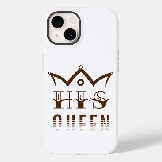 His Queen Case-Mate iPhone Case (Achterkant)