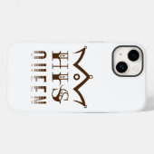 His Queen Case-Mate iPhone Case (Achterkant (horizontaal))