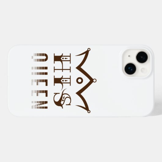His Queen Case-Mate iPhone Case (Achterkant (horizontaal))