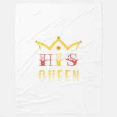 His Queen Fleece Deken (Voorkant)