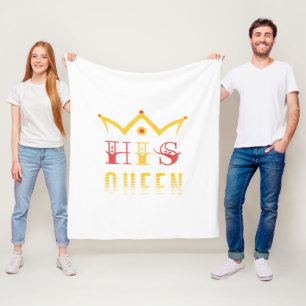His Queen Fleece Deken