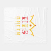 His Queen Fleece Deken (Voorkant (Horizontaal))