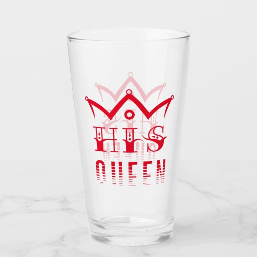 His Queen Glas (Voorkant)