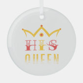 His Queen Glas Ornament (Voorkant)