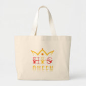 His Queen Grote Tote Bag (Voorkant)