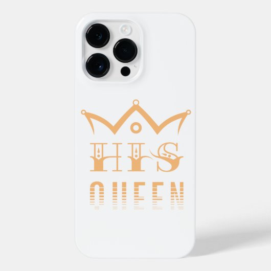 His Queen iPhone Hoesje (Achterkant)