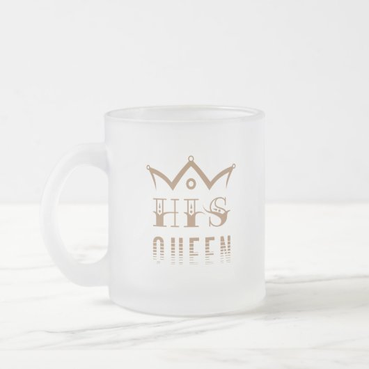 His Queen Matglas Koffiemok (Links)