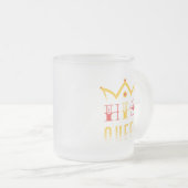 His Queen Matglas Koffiemok (Voorkant rechts)