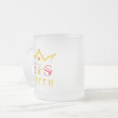 His Queen Matglas Koffiemok (Voorkant links)