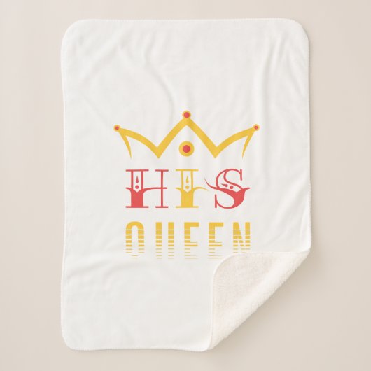 His Queen Sherpa Deken (Voorkant)
