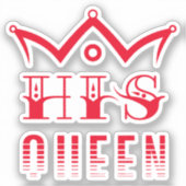 His Queen Sticker (Voorkant)