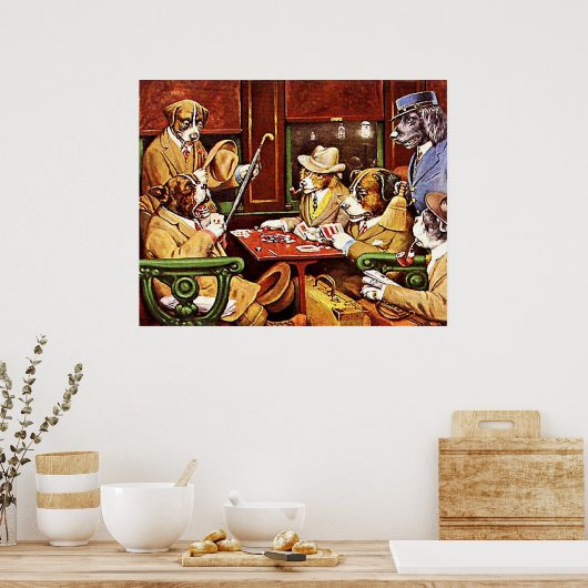 His Station and Four Aces Poster (Keuken)