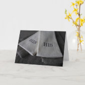 His Towels Kaart (Gele Bloem)