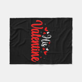 His Valentine Romantic Matching Couples Heart  Fleece Deken (Voorkant (Horizontaal))