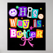 His Way Is Better Christian Coquette Aesthetic You Poster (Voorkant)