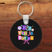 His Way Is Better Christian Coquette Aesthetic You Sleutelhanger (Voorkant)