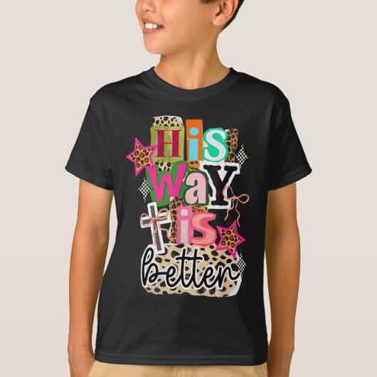 His Way Is Better Leopard Christian Jesus Bible Ve T-shirt (Voorkant)