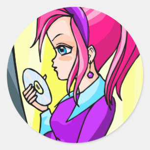 Hisako Ronde Sticker
