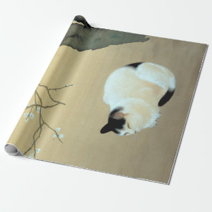 Hishida Shunso Cat en Plum Blossom Cadeaupapier