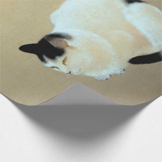 Hishida Shunso Cat en Plum Blossom Cadeaupapier (Hoek)