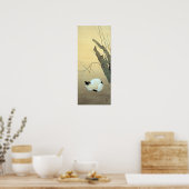 Hishida Shunso Cat en Plum Blossom Poster (Keuken)