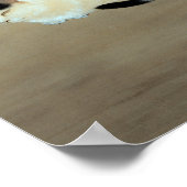 Hishida Shunso Cat en Plum Blossom Poster (Hoek)