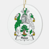 Hislop Family Crest Keramisch Ornament (Links)