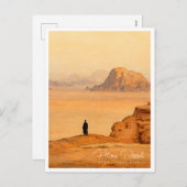 Hisma Desert NEOM Saudi Arabia Retro Reizen Feestdagenkaart (Voorkant / Achterkant)