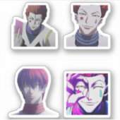 hisoka hunter x hunter animter sticker pack (Voorkant)