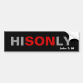 HISONLY Bble quote Bumpersticker (Voorkant)