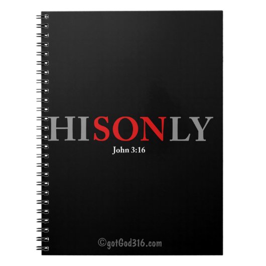HISONLY gotGod316.com Notitieboek (Voorkant)