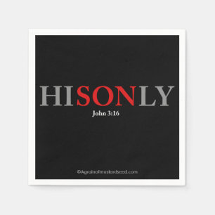 HISONLY John 3:16 Servetten