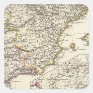 Hispania 2 vierkante sticker