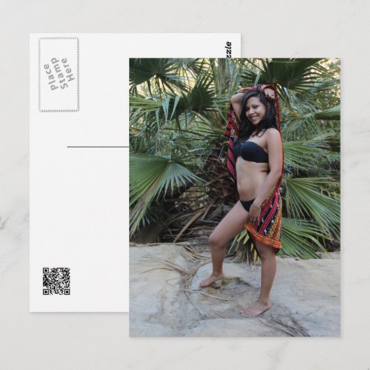 Hispanic Beauty Briefkaart (Voorkant / Achterkant)