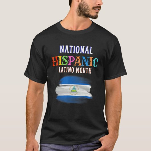 Hispanic Ceremony Maand Prideful Latijn Ami T-shirt (Voorkant)