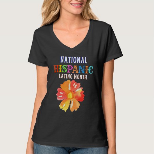 Hispanic Ceremony Month Prideful Latin Spanish Ami T-shirt (Voorkant)