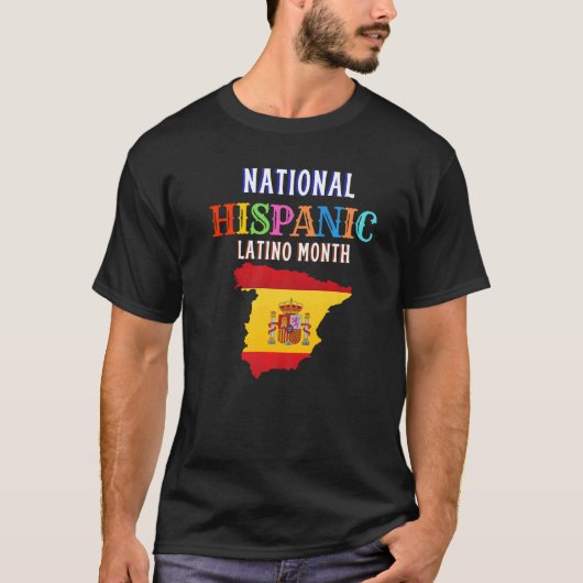 Hispanic Ceremony Month Prideful Latin Spanish Ami T-shirt (Voorkant)