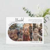 Hispanic Christmas Feliz Navidad Arch Foto Feestdagenkaart (Staand voorkant)