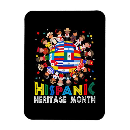 Hispanic Erfgoed Maand Magneet (Verticaal)