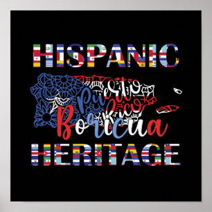 Hispanic Heritage Boricua Poster