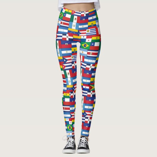 Hispanic Heritage Flag Leggings (Voorkant)