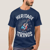 Hispanic Heritage gitaarsnaren T-shirt (Voorkant)