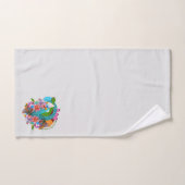 Hispanic Heritage Heart, Flowers & Bilingual Bad Handdoek (Handdoek)