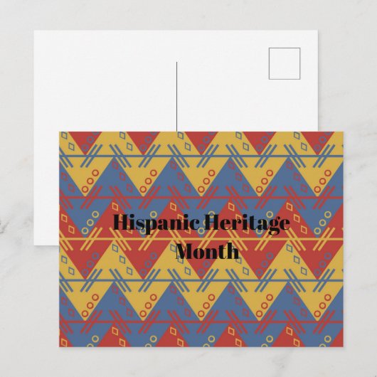 Hispanic Heritage-maand Briefkaart (Voorkant / Achterkant)