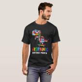 Hispanic Heritage Maand Dinosaurus Kinder Jongens  T-shirt (Voorkant volledig)