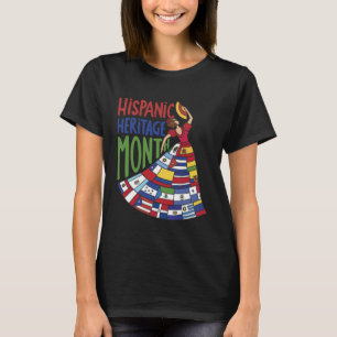 Hispanic Heritage Maand Mexicaans Meisje Latina T-shirt