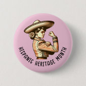 Hispanic Heritage-maand Ronde Button 5,7 Cm (Voorkant)