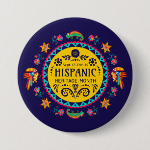 Hispanic Heritage-maand Ronde Button 7,6 Cm