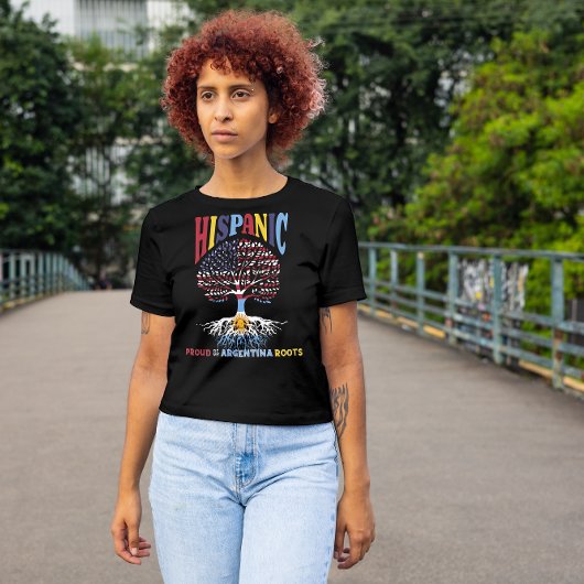 Hispanic Heritage Maand Trotse Argentijnse roots T-shirt