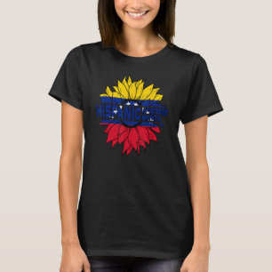 Hispanic Heritage Maand Venezuela Vlag Zonnebloem T-shirt